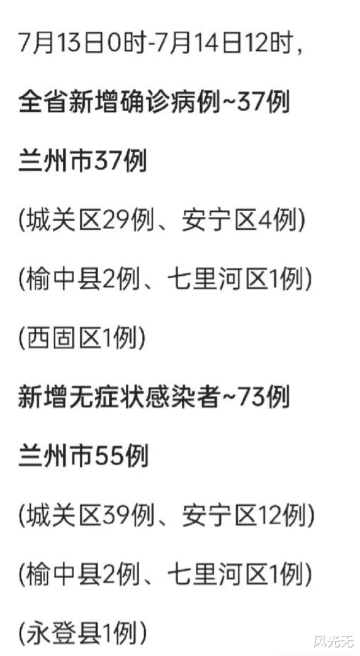 蘭州市最新疫情情況