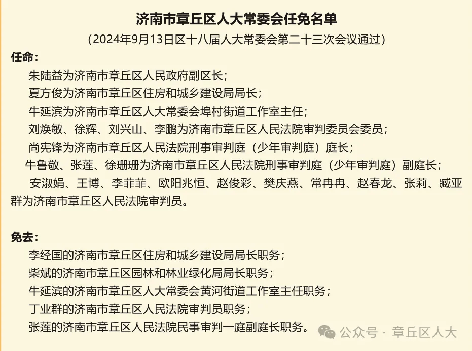 濟南市最新人事任免,濟南市最新人事任免動態